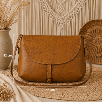Flap Leather Handbag