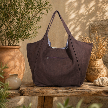 Linen Pre Washed  Tote Bag
