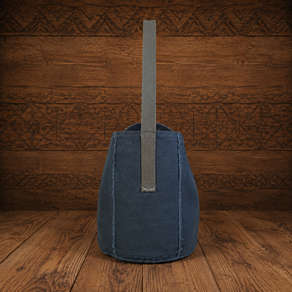 Large Linen Hobo Shoulder Bag