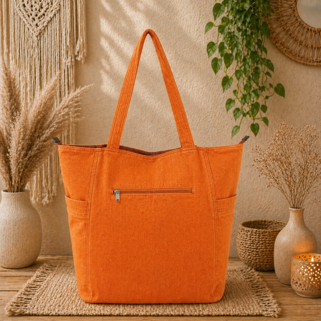 Women's Large Linen Tote Bag – Stylish, Lightweight & Eco-Friendly Carryall