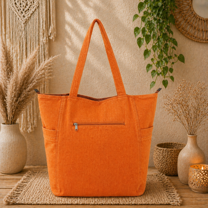 Women's Large Linen Tote Bag – Stylish, Lightweight & Eco-Friendly Carryall