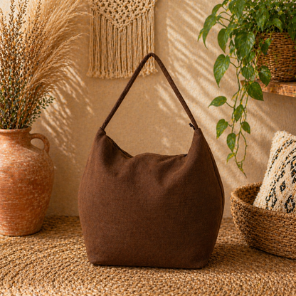 Chic Linen Hobo Handbag – Effortless Style Meets Everyday Comfort