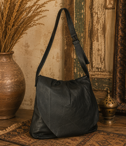 Rustic  Leather Crossbody Bag