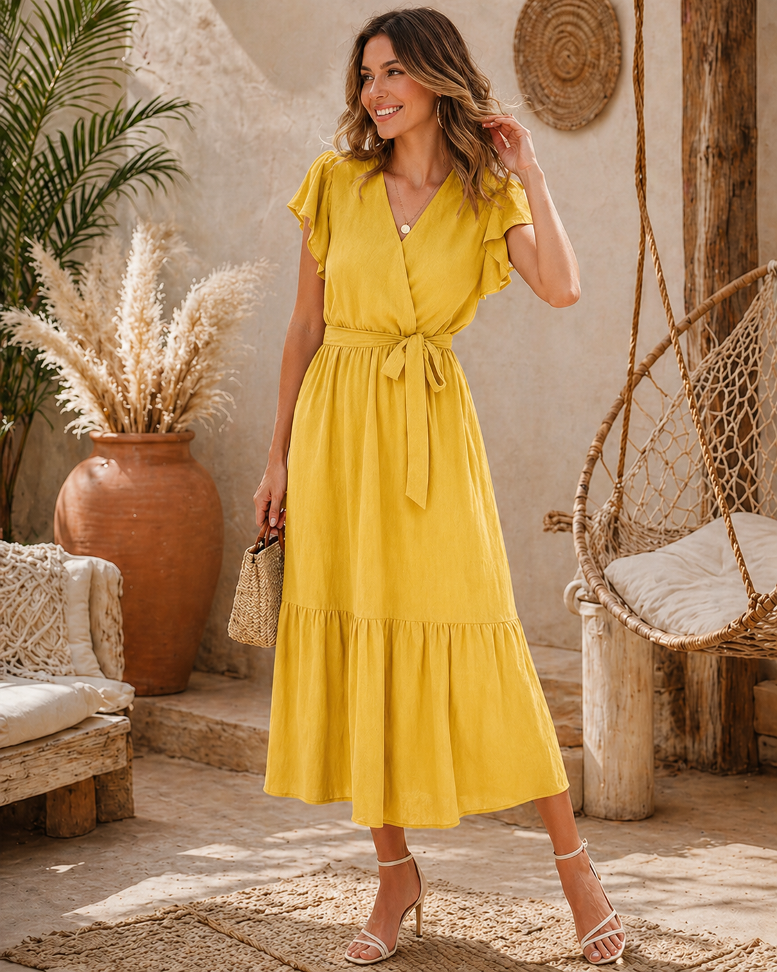 🌿 Effortless Linen Dress – Breezy Everyday Elegance
