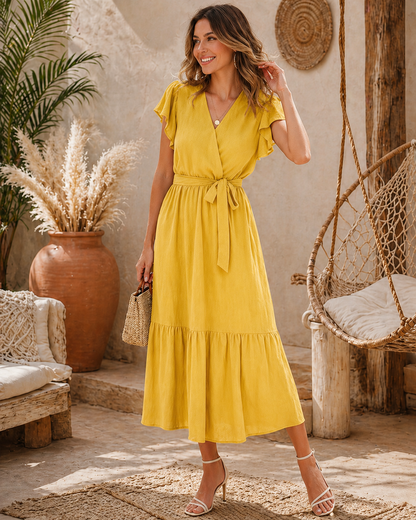 🌿 Effortless Linen Dress – Breezy Everyday Elegance