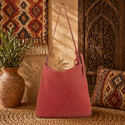 Large Washed Linen Handbag – Timeless, Soft & Effortlessly Stylish