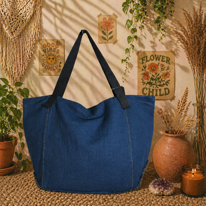 Large Linen Tote Bag