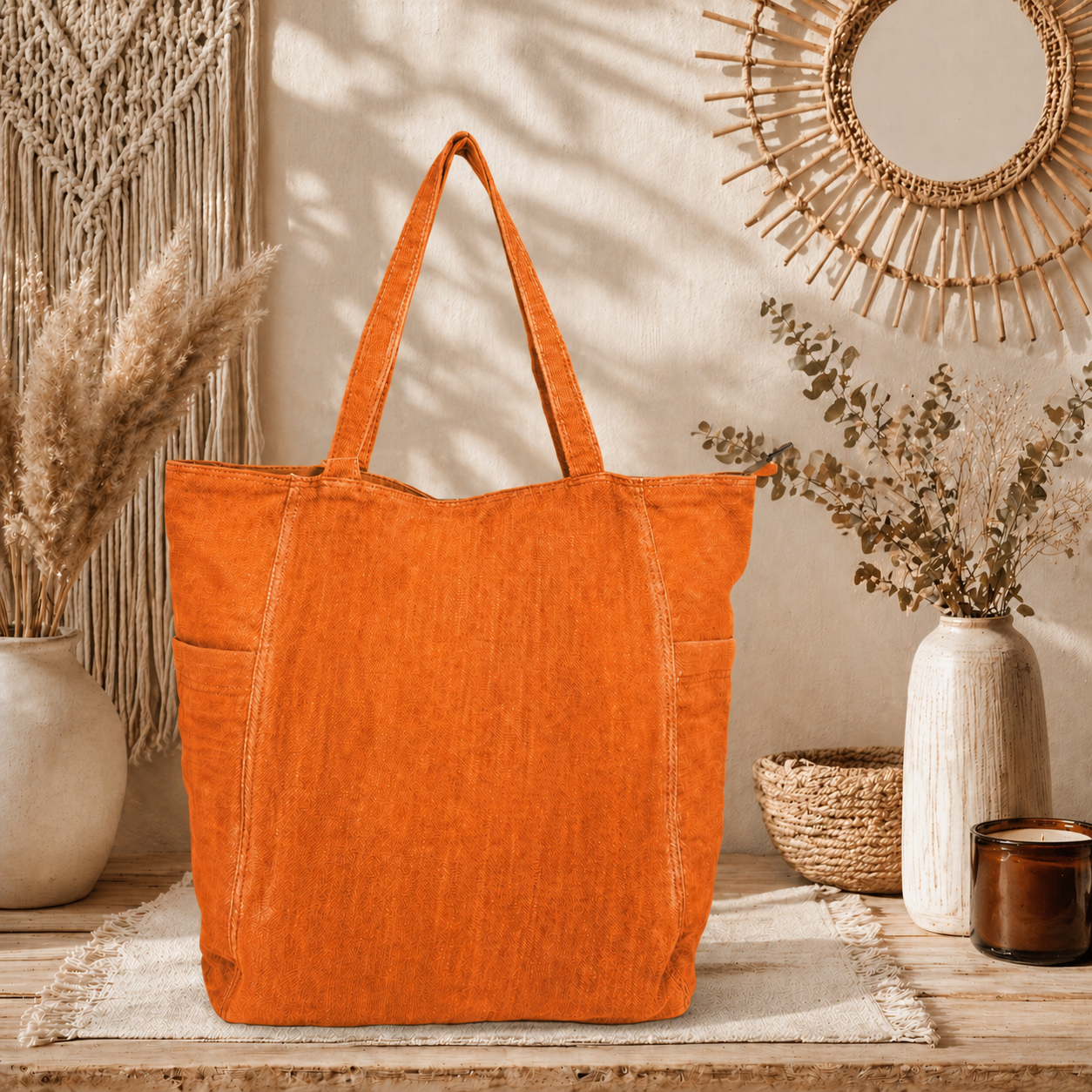 Women's Large Linen Tote Bag – Stylish, Lightweight & Eco-Friendly Carryall