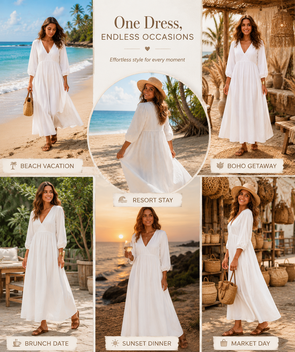 Linen Coastal Breeze Maxi Dress